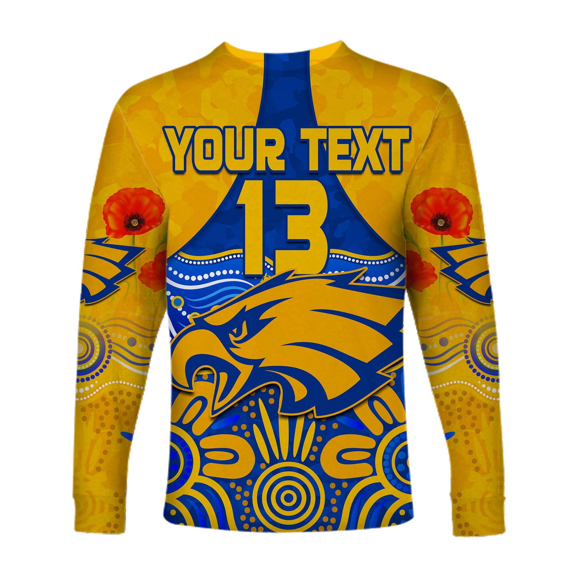 custom-text-and-number-eagles-anzac-2022-long-sleeve-shirt-west-coast-aboriginal-remember-them