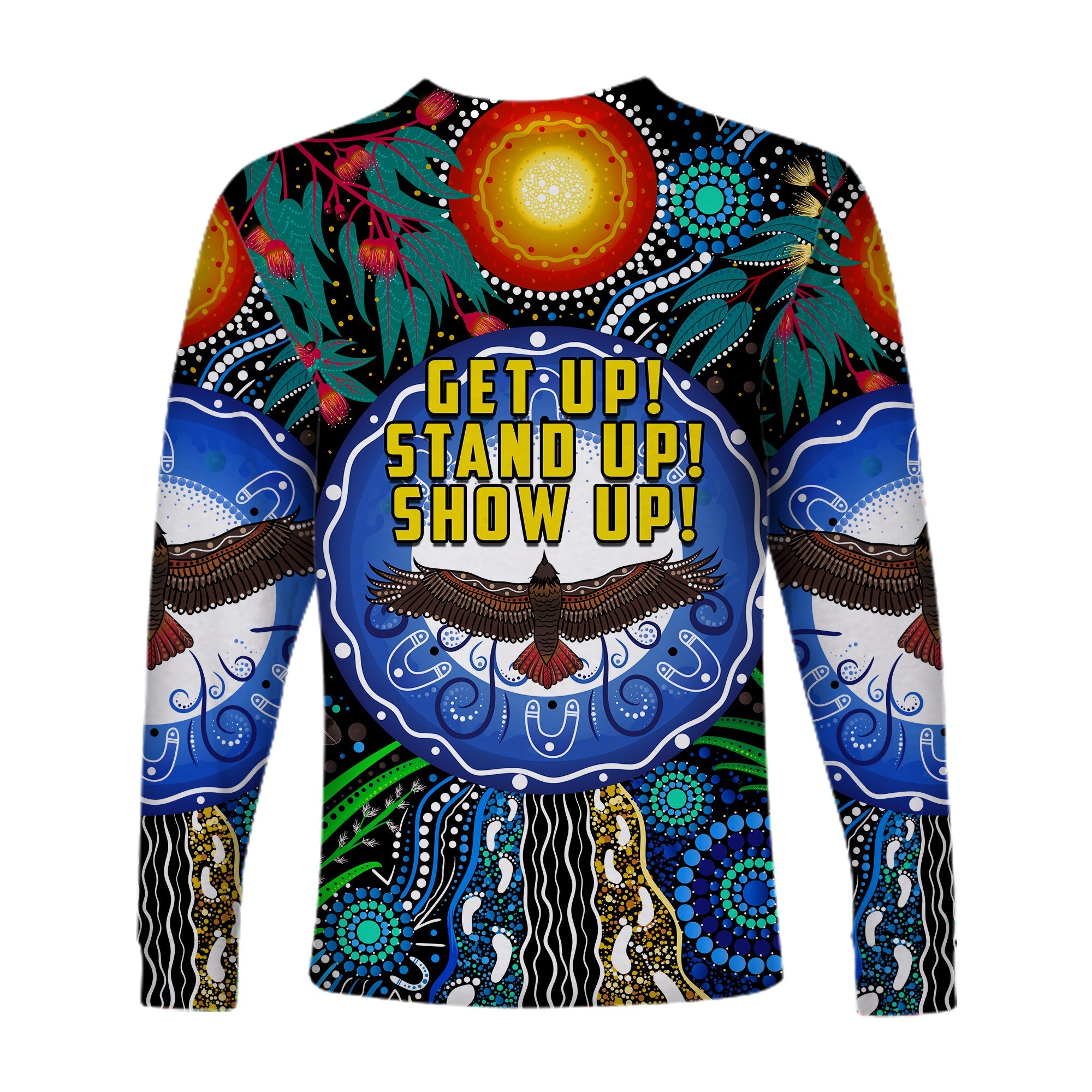 NAIDOC 2022 Long Sleeve Shirt Get Up Stand Up Show Up LT13