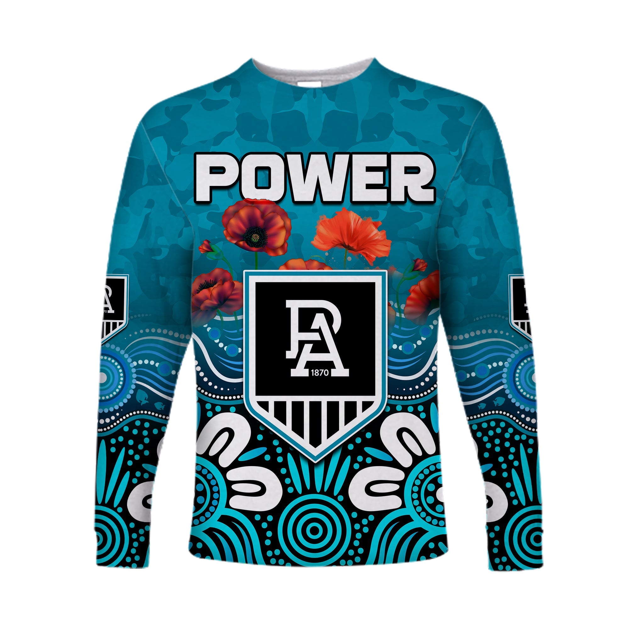 power-anzac-2022-long-sleeve-shirt-port-adelaide-aboriginal-remember-them