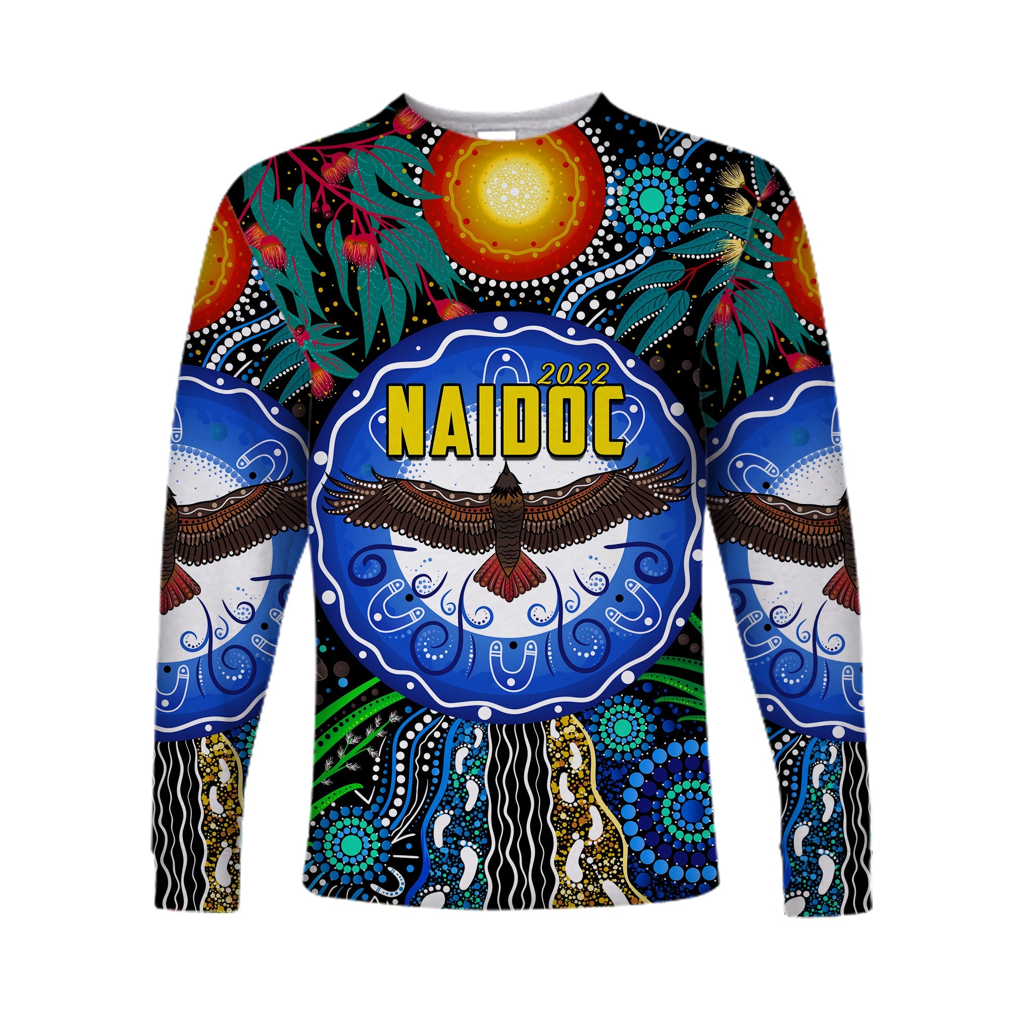 NAIDOC 2022 Long Sleeve Shirt Get Up Stand Up Show Up LT13