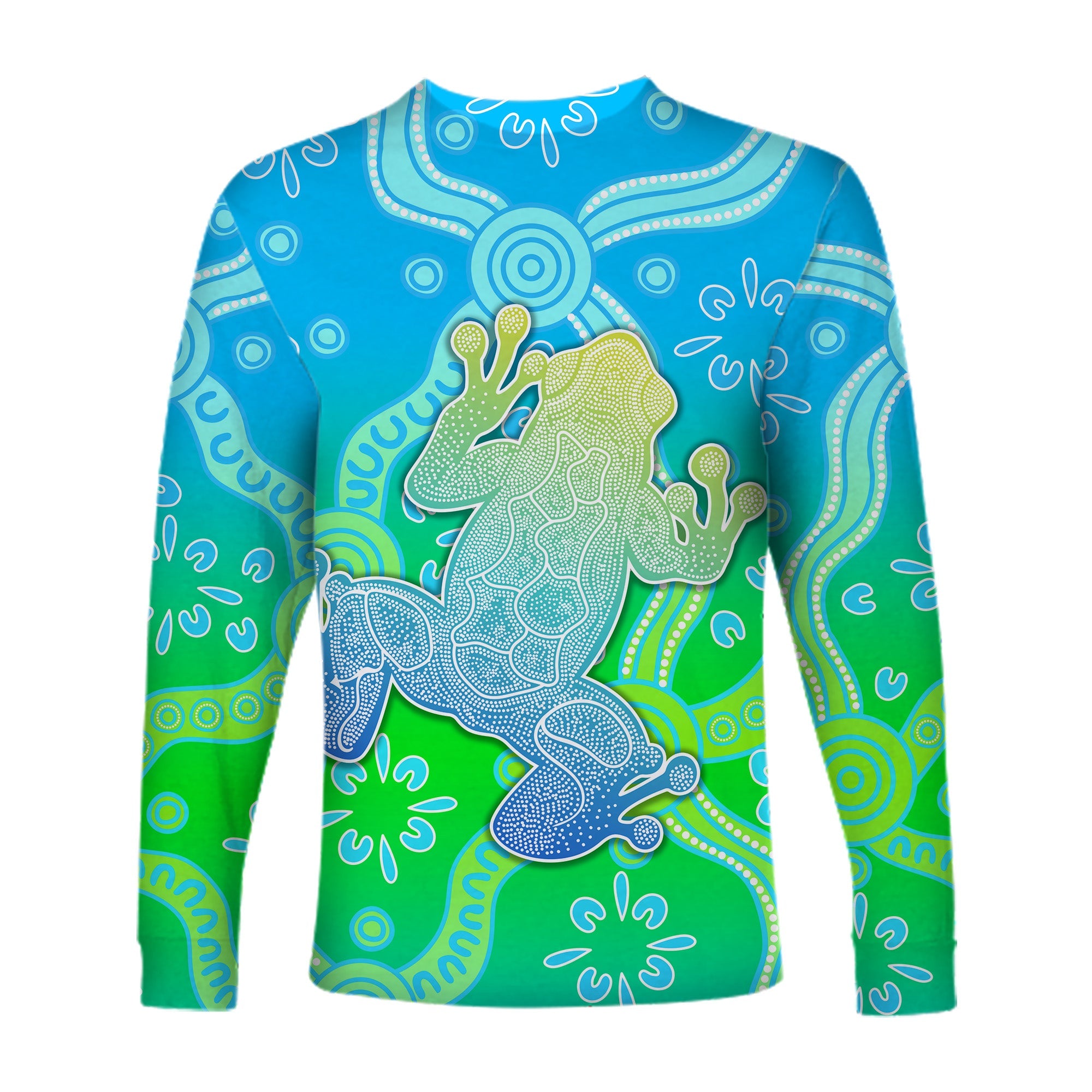 aboriginal-frog-long-sleeve-shirt-indigenous-simple-vibes