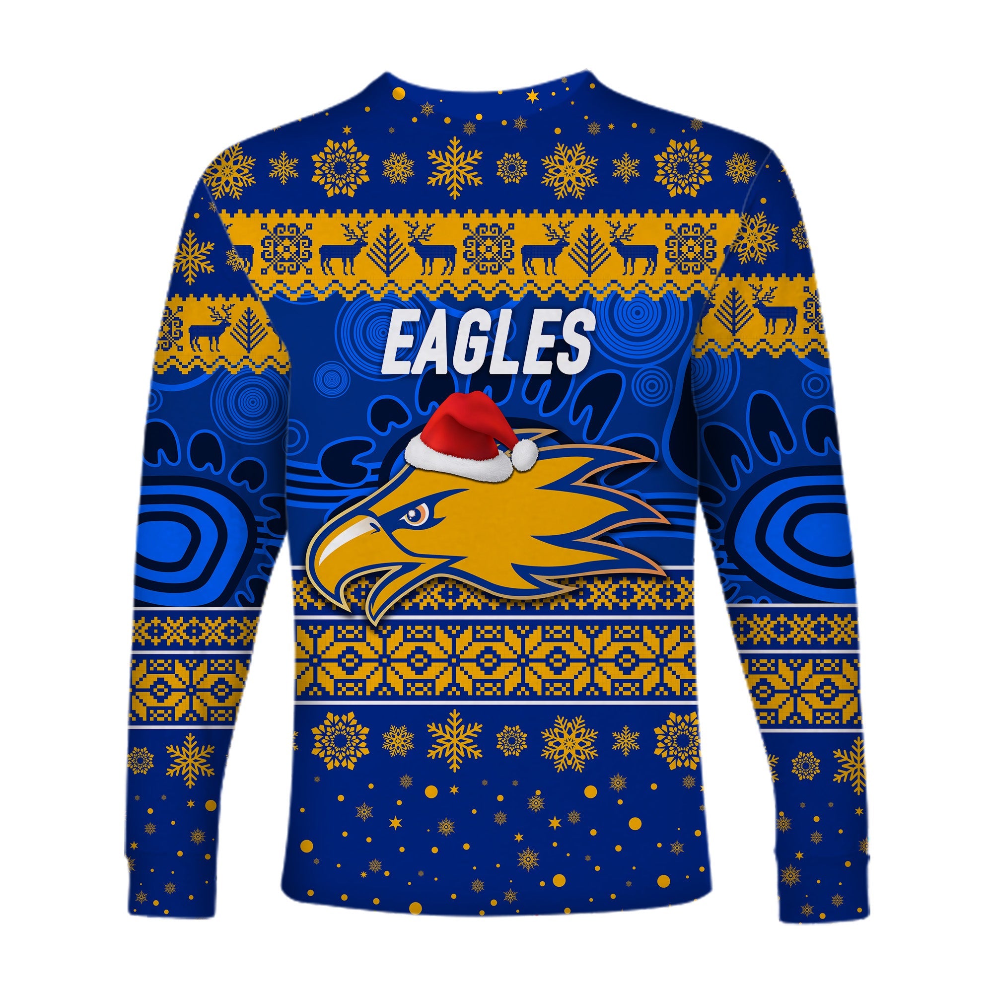 west-coast-eagles-long-sleeve-shirts-christmas-simple-style-blue