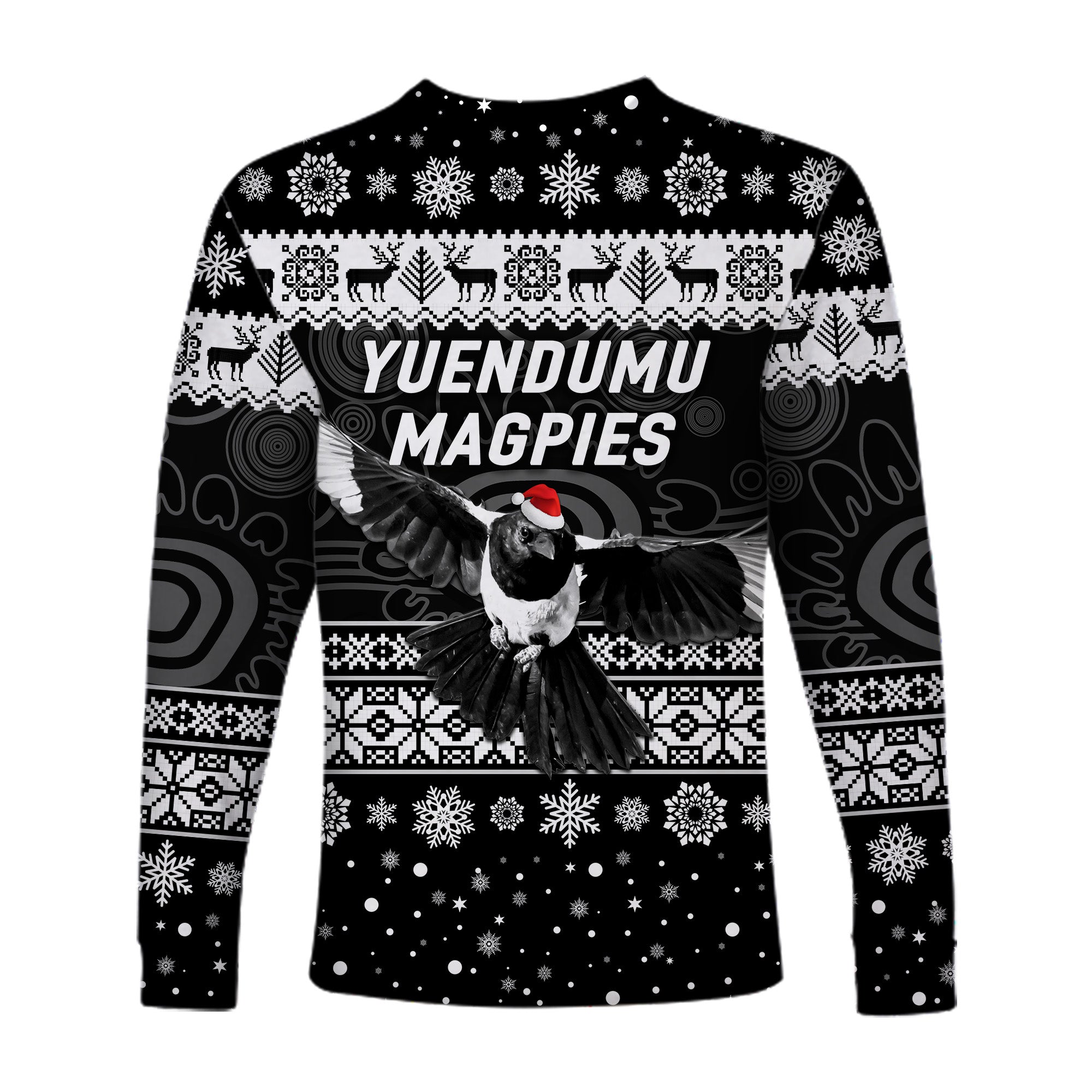 yuendumu-magpies-football-club-long-sleeve-shirt-christmas-simple-style-black