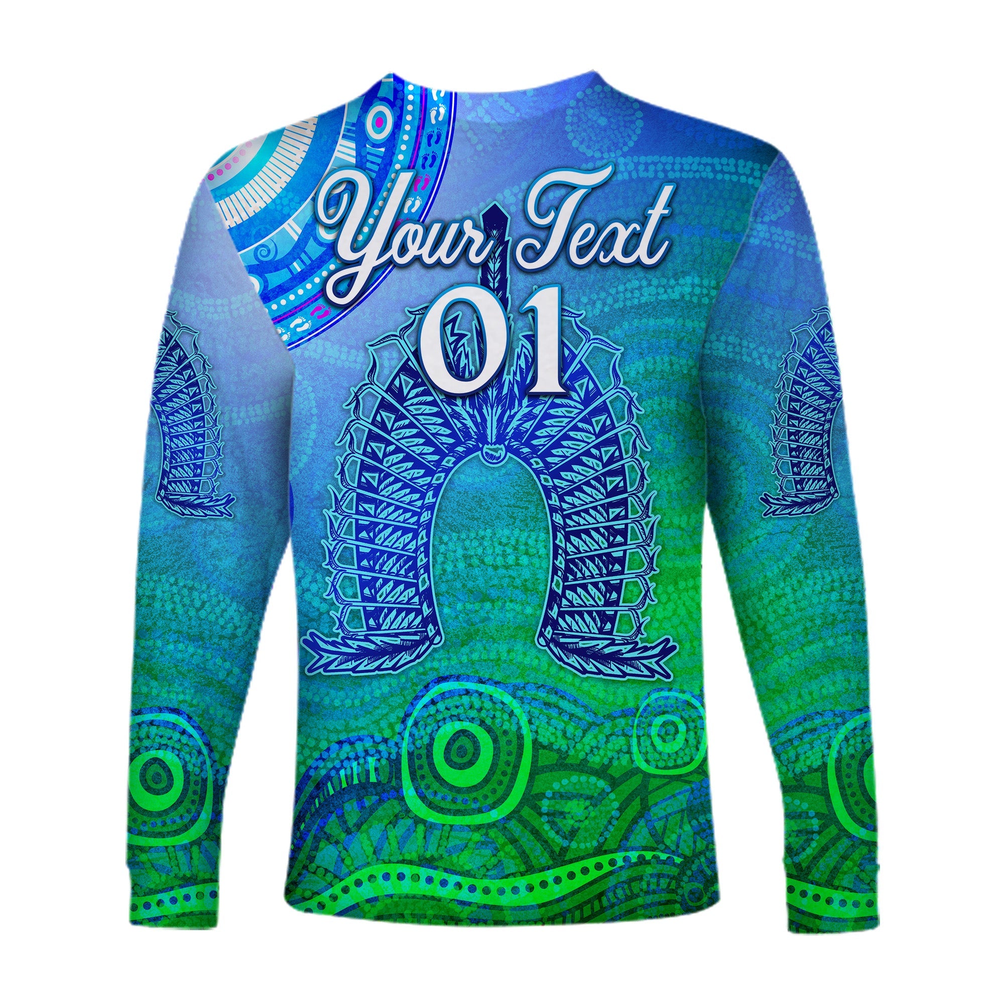 custom-personalised-aboriginal-torres-strait-islands-long-sleeve-shirt-wave-vibes