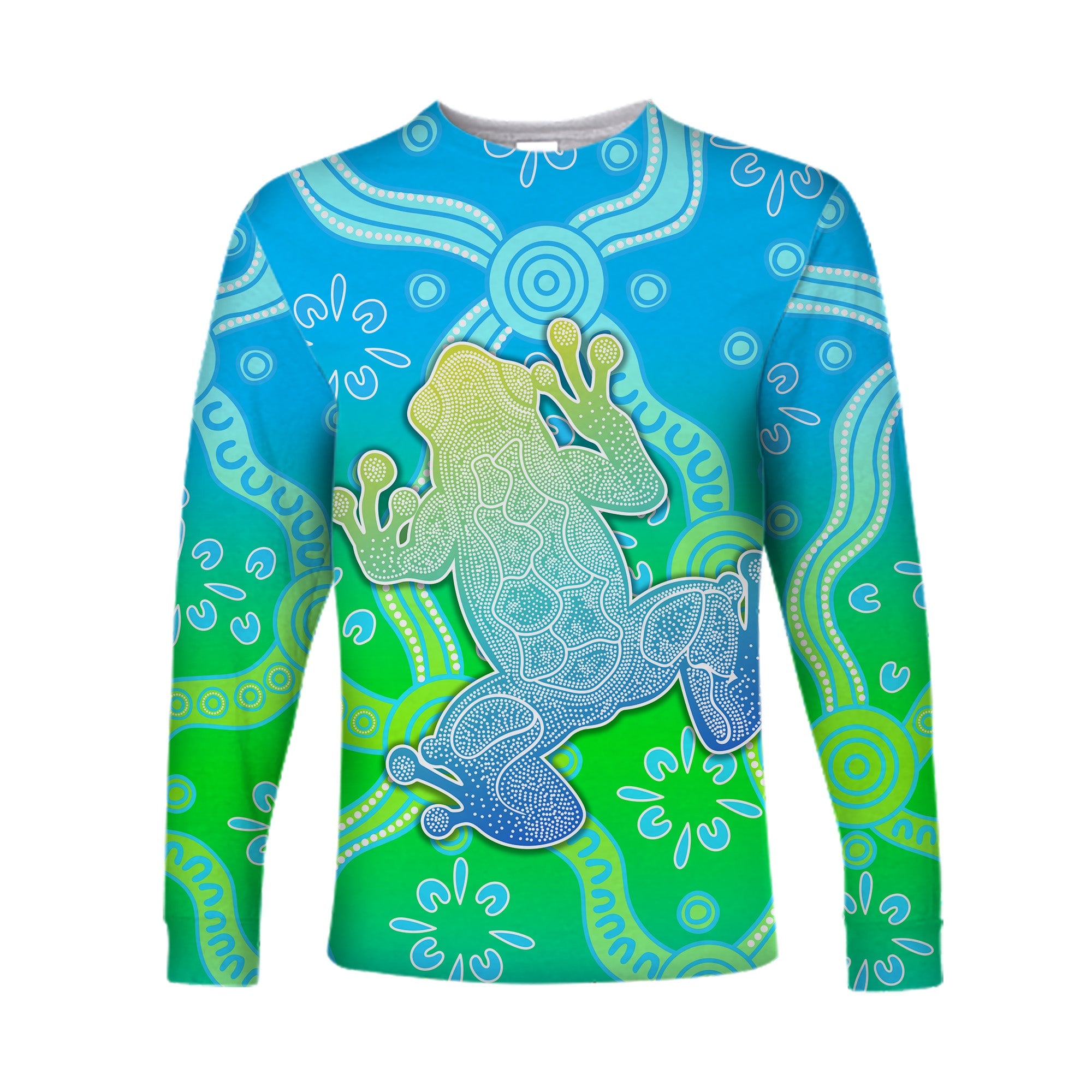 custom-personalised-aboriginal-frog-long-sleeve-shirt-indigenous-simple-vibes