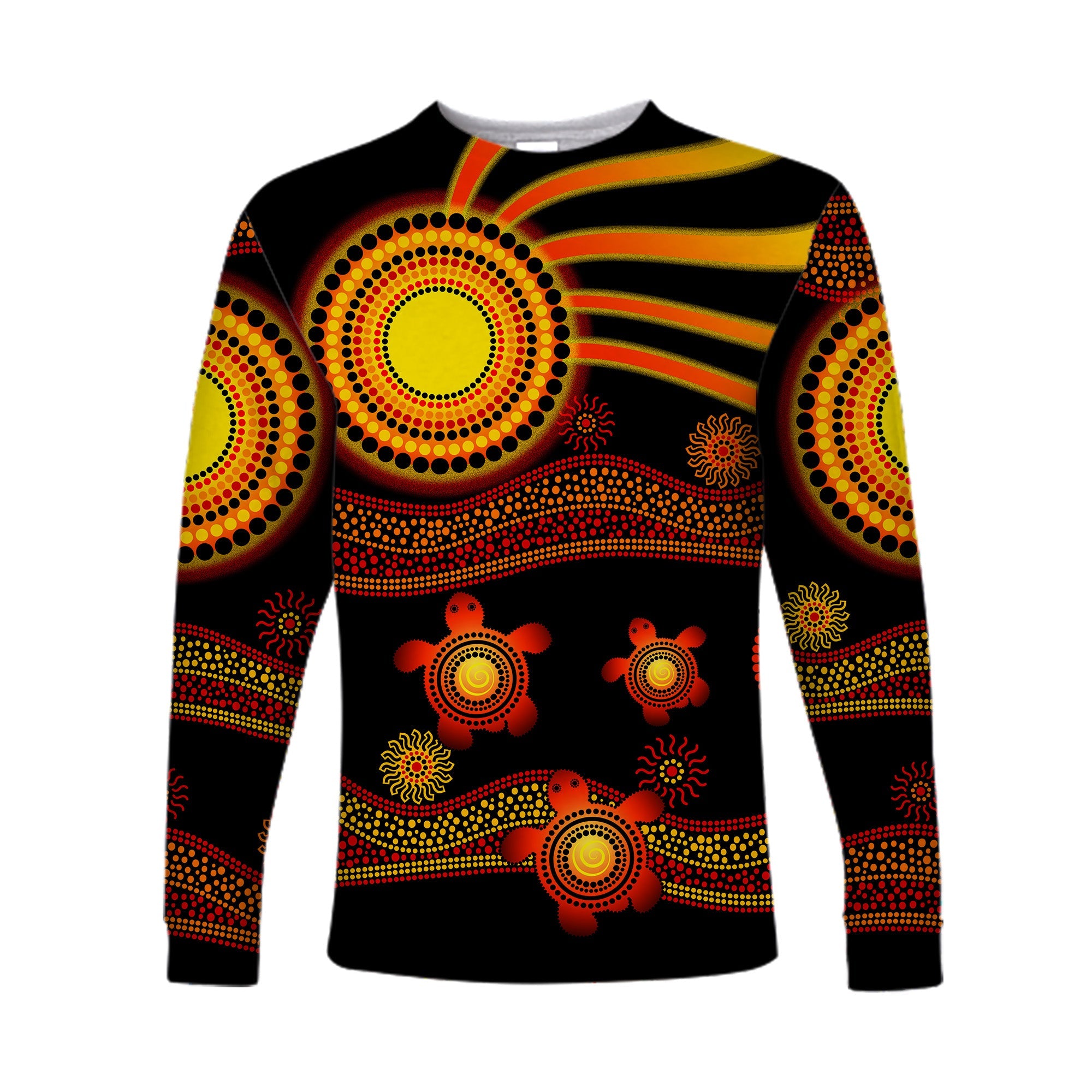 custom-personalised-aboriginal-indigenous-flag-vibes-long-sleeve-shirt-turtle