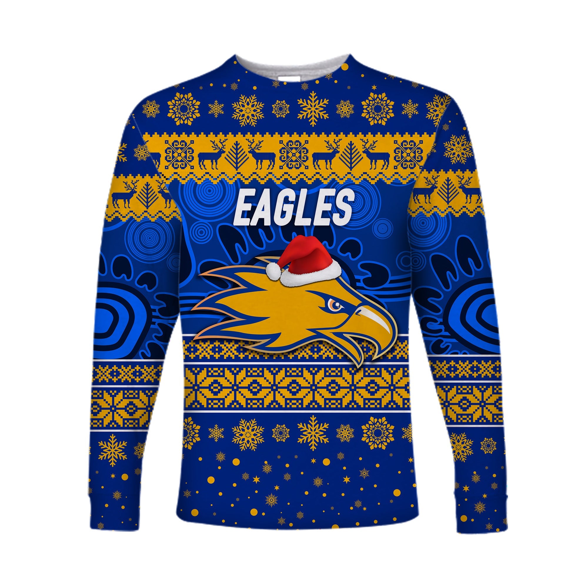 west-coast-eagles-long-sleeve-shirts-christmas-simple-style-blue