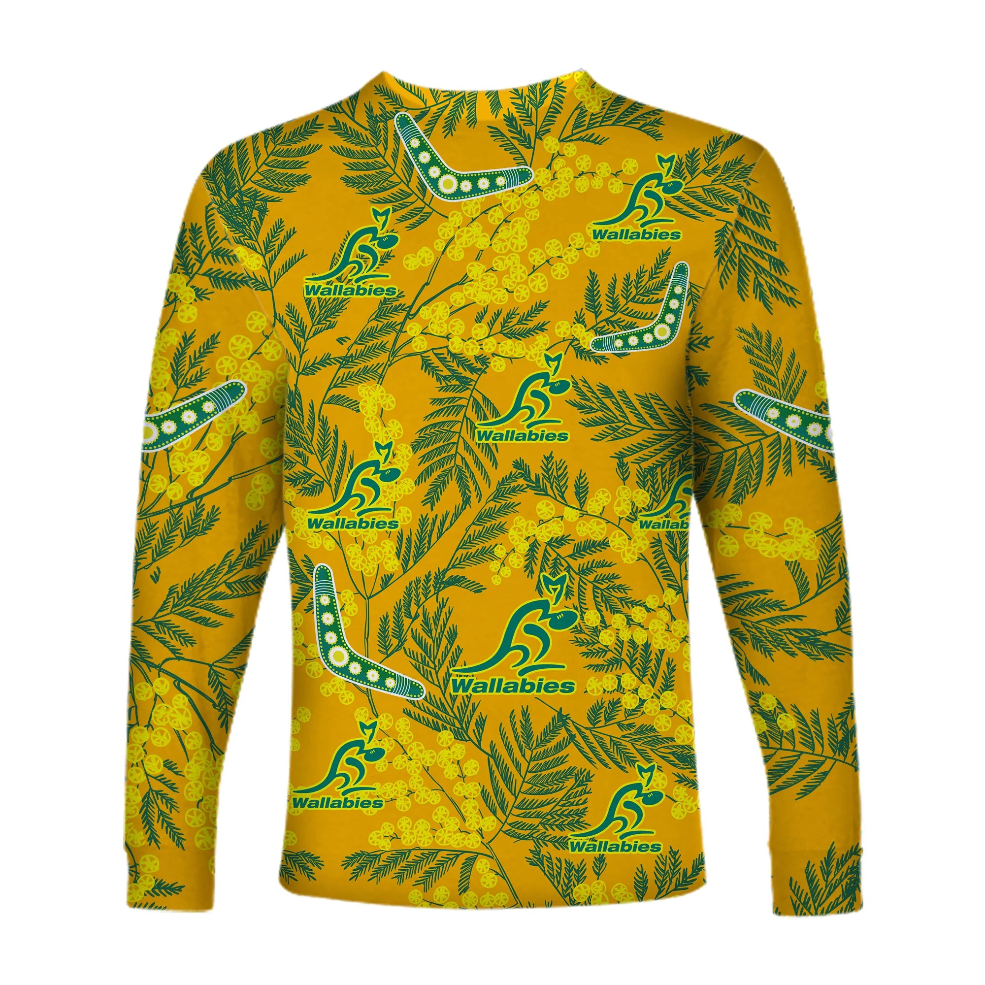 wallabies-rugby-long-sleeve-shirt-golden-wattle-aboriginal-boomerang-style-hawaii