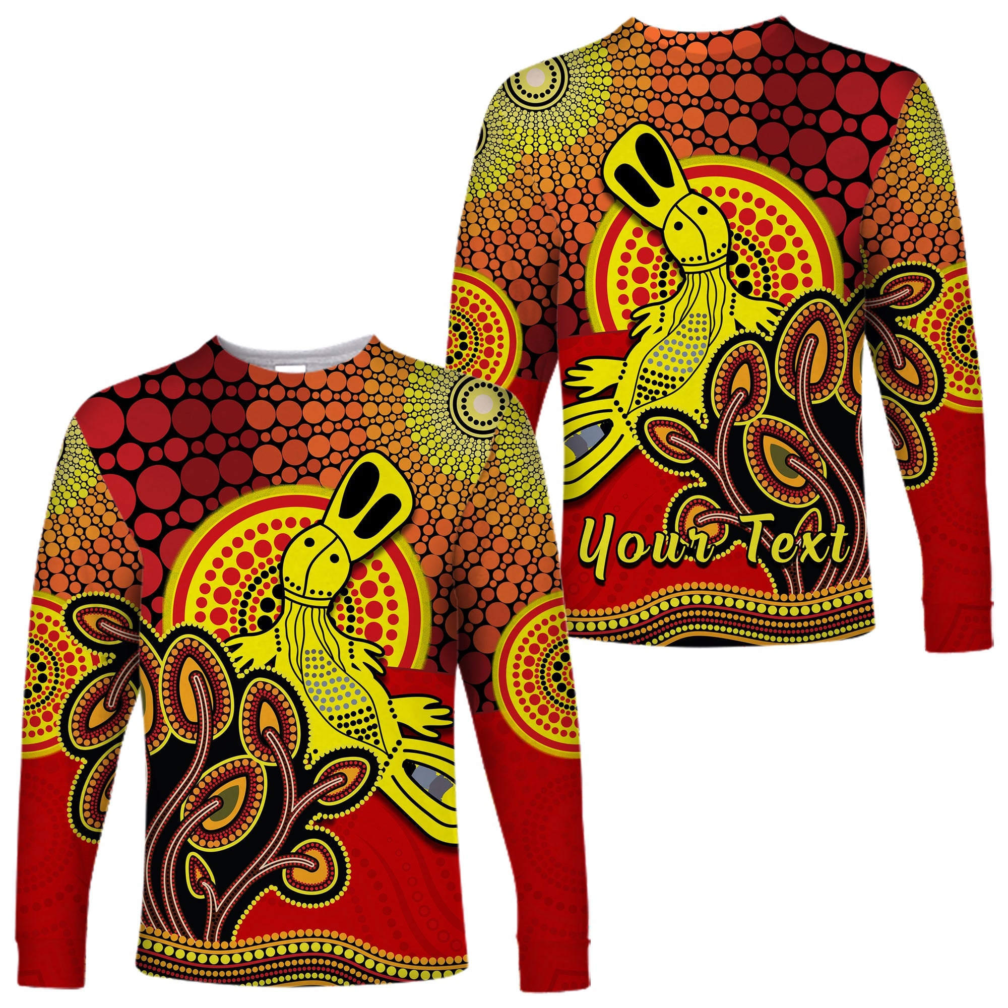 custom-personalised-aboriginal-platypus-long-sleeve-shirt-tree-on-the-hill-sunshine