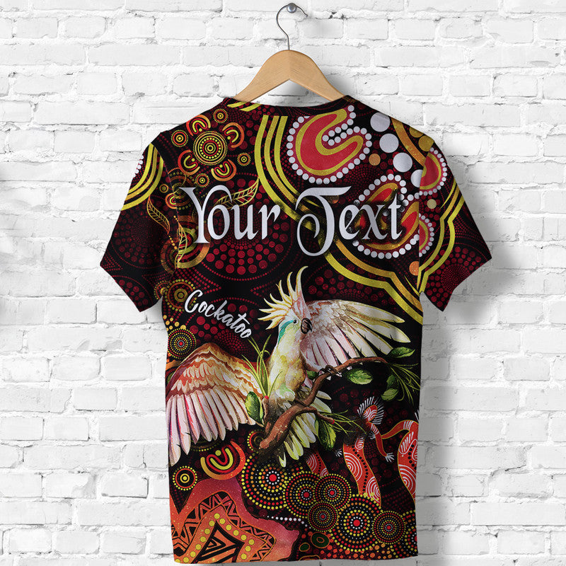 custom-personalised-australian-astrology-t-shirt-libra-cockatoo-glider-zodiac-aboriginal-vibes-red