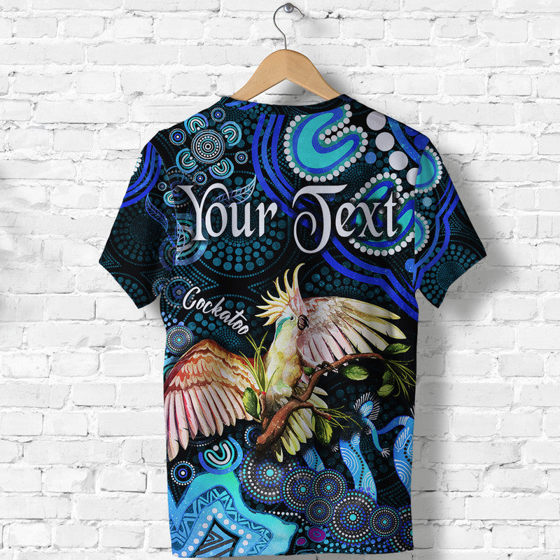 custom-personalised-australian-astrology-t-shirt-libra-cockatoo-glider-zodiac-aboriginal-vibes-blue