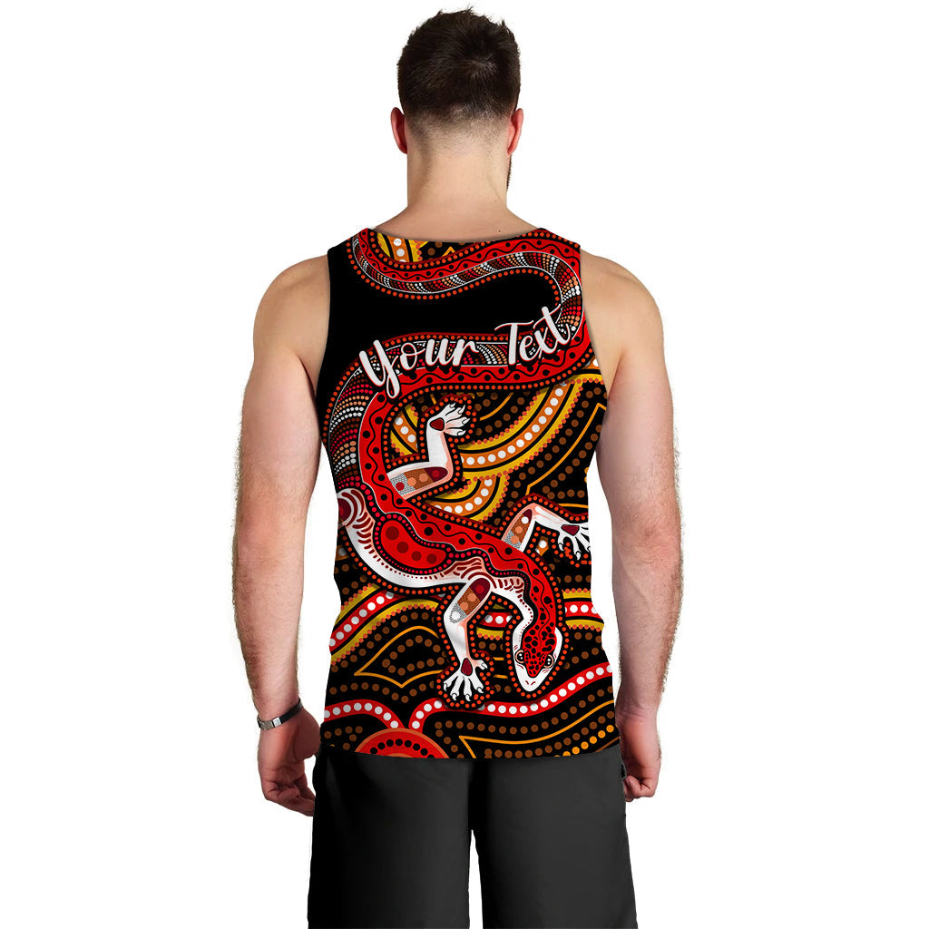 custom-personalised-aboriginal-art-lizard-men-tank-top-you-are-number-one