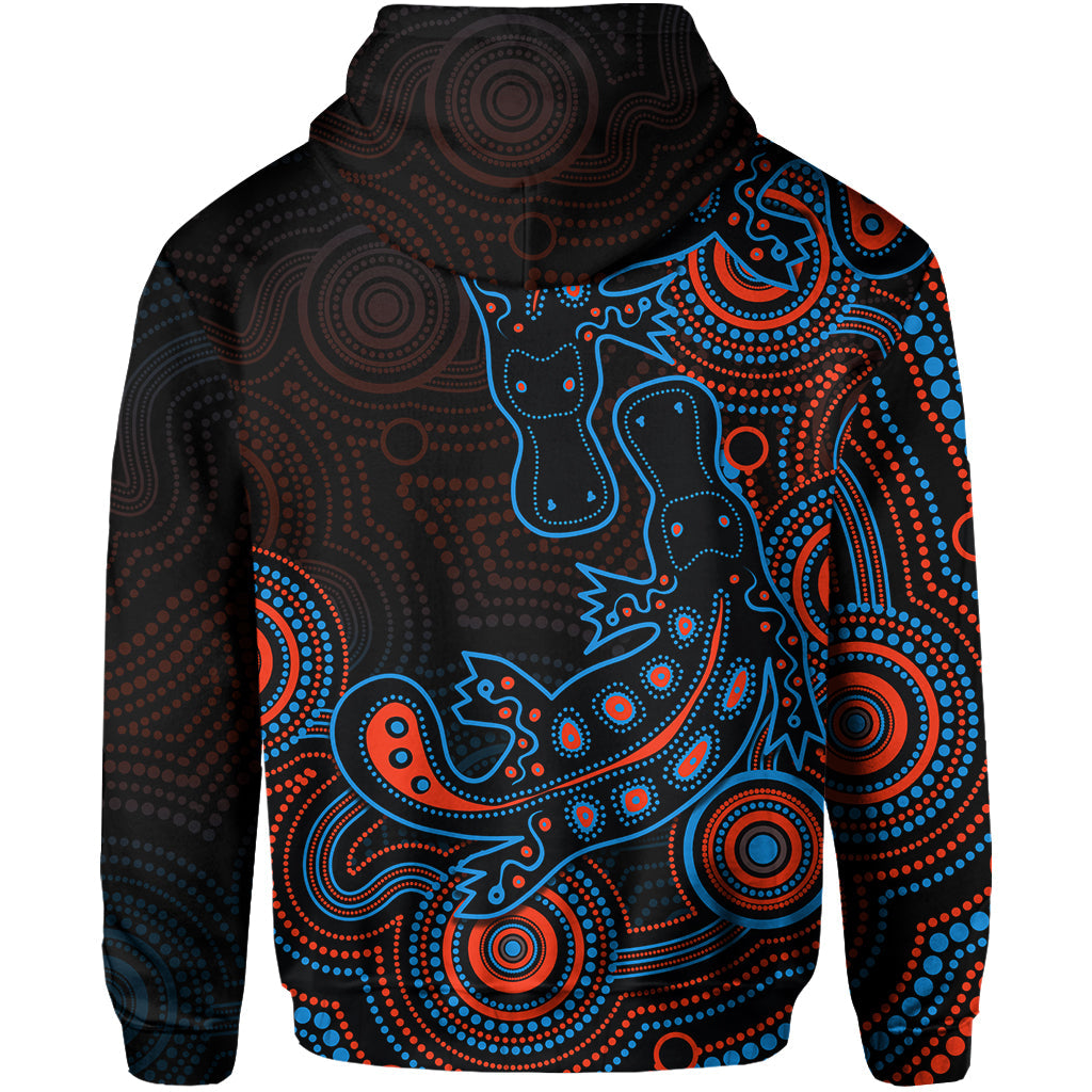 custom-personalisedaboriginal-platypus-zip-hoodie-dot-patterns-style-no-4