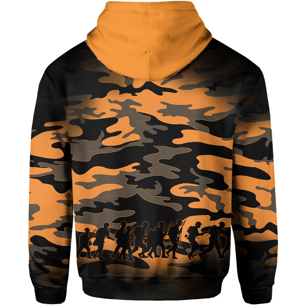 Wests Tigers Hoodie Anzac Day Army Patterns