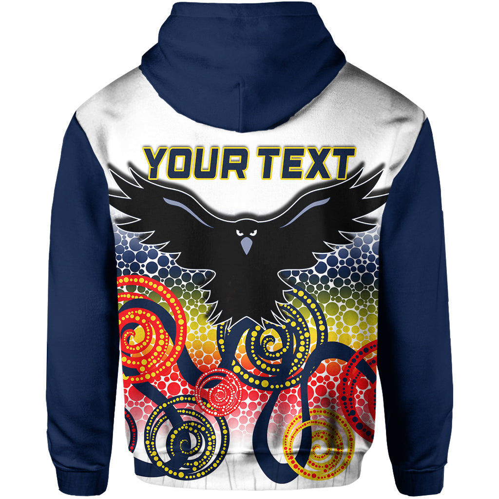 custom-personalised-adelaide-crows-zip-hoodie-indigenous-white-color