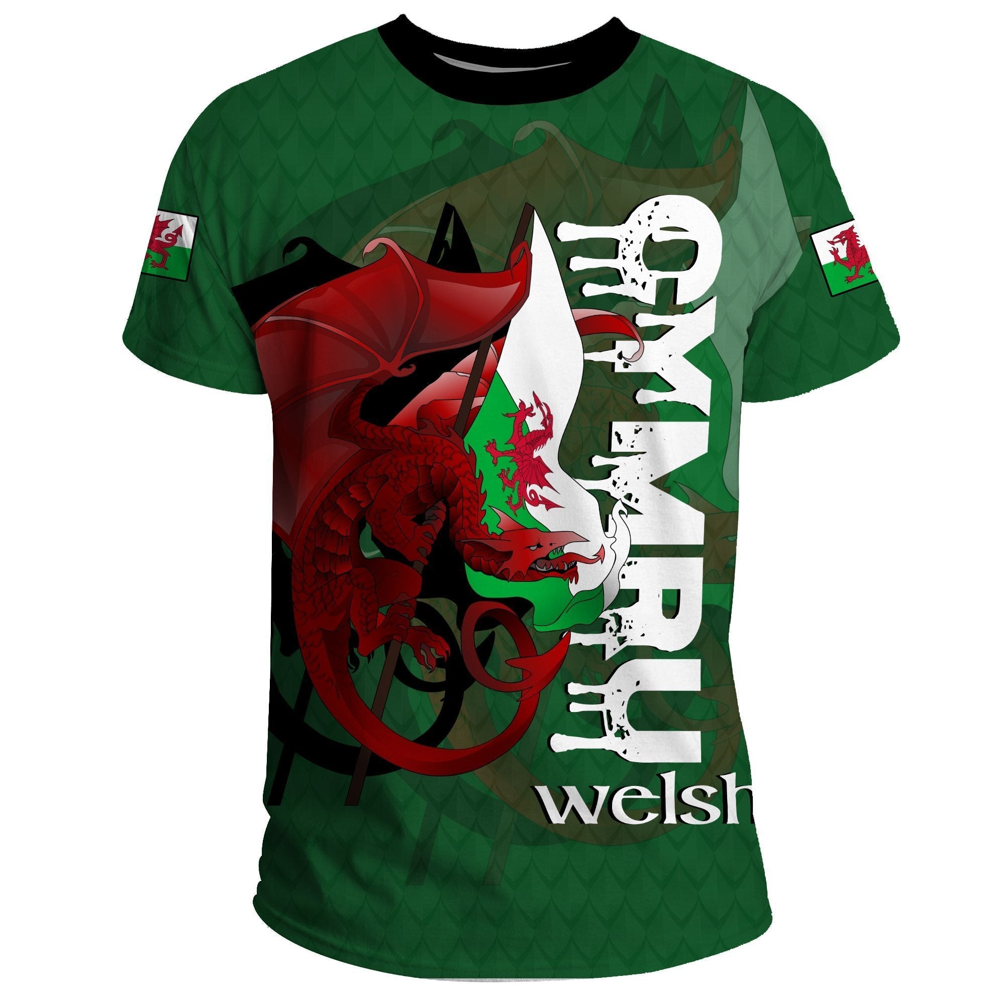 welsh-t-shirt-wales-flag-cymru-dragon