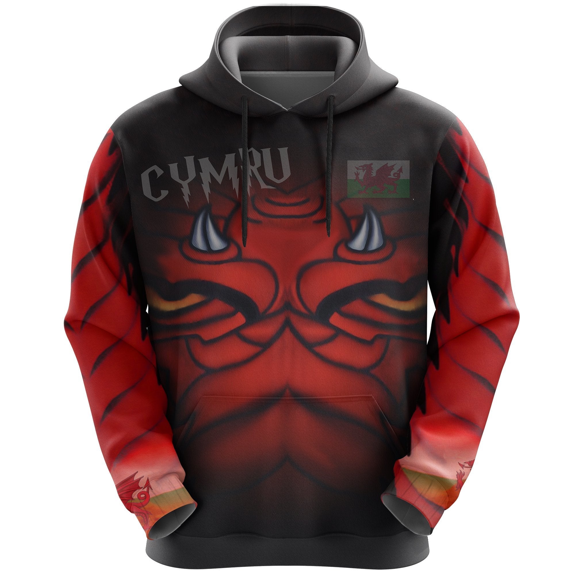 wales-hoodie-cymru-dark-dragon-pullover-hoodie