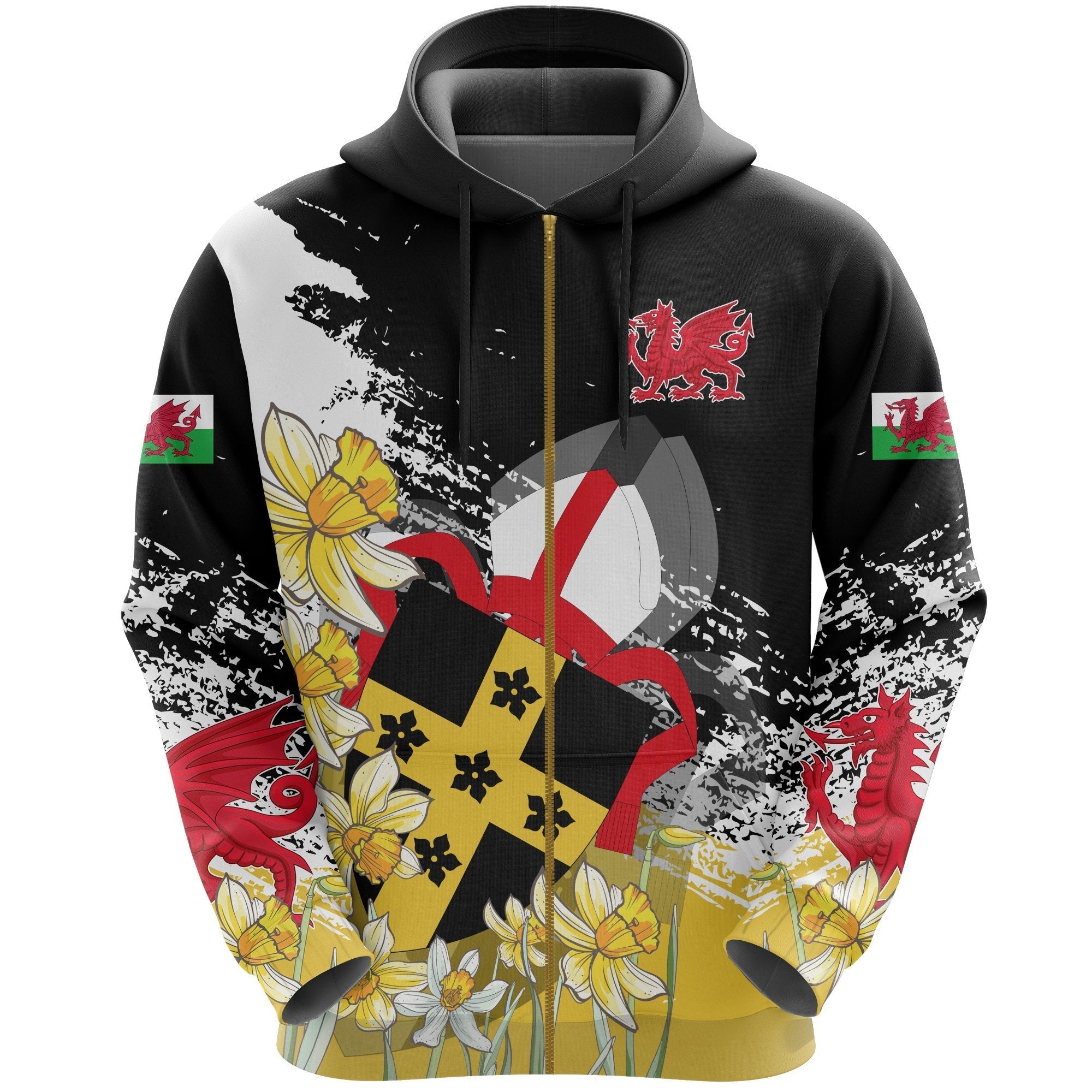 wales-hoodie-zipper-saint-david-dragon-flag