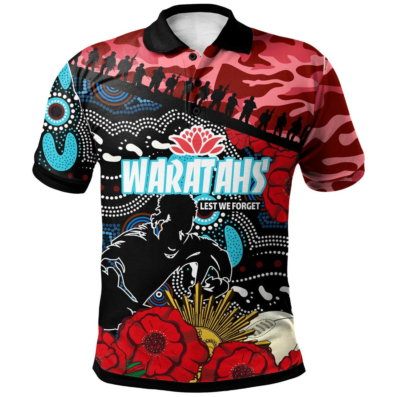 waratahs-rugby-polo-shirt-custom-anzac-nsw-waratahs-aboriginal-flower-polo-shirt