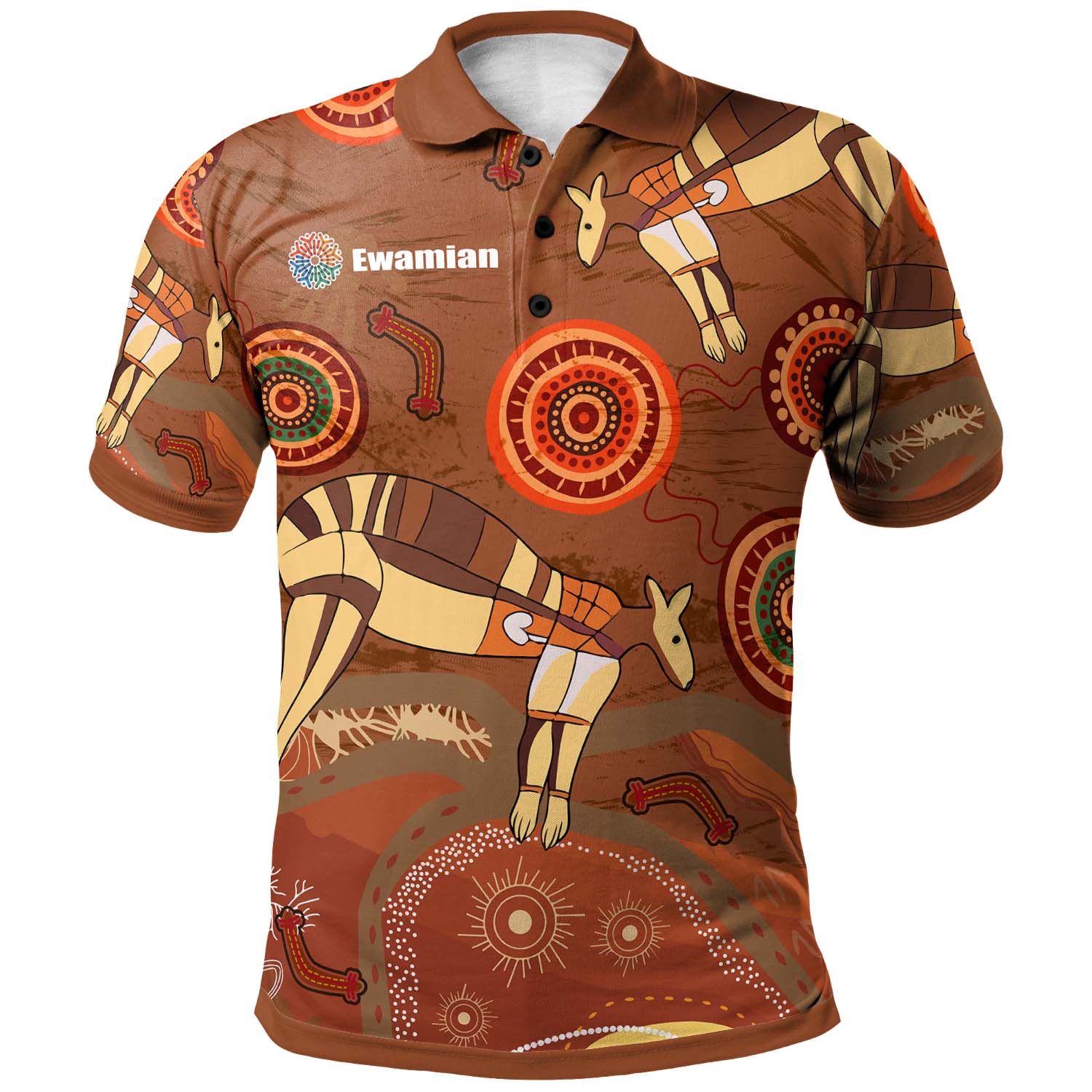 australia-aboriginal-inspired-custom-polo-shirt-talaroo-significant-culture-of-ewamian-indigenous-polo-shirt