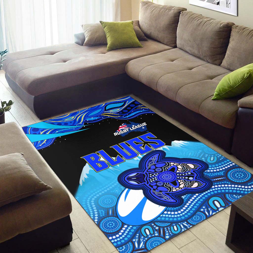 blues-rugby-area-rug-blues-rugby-league-turtle-and-mountain-aboriginal-culture-rug