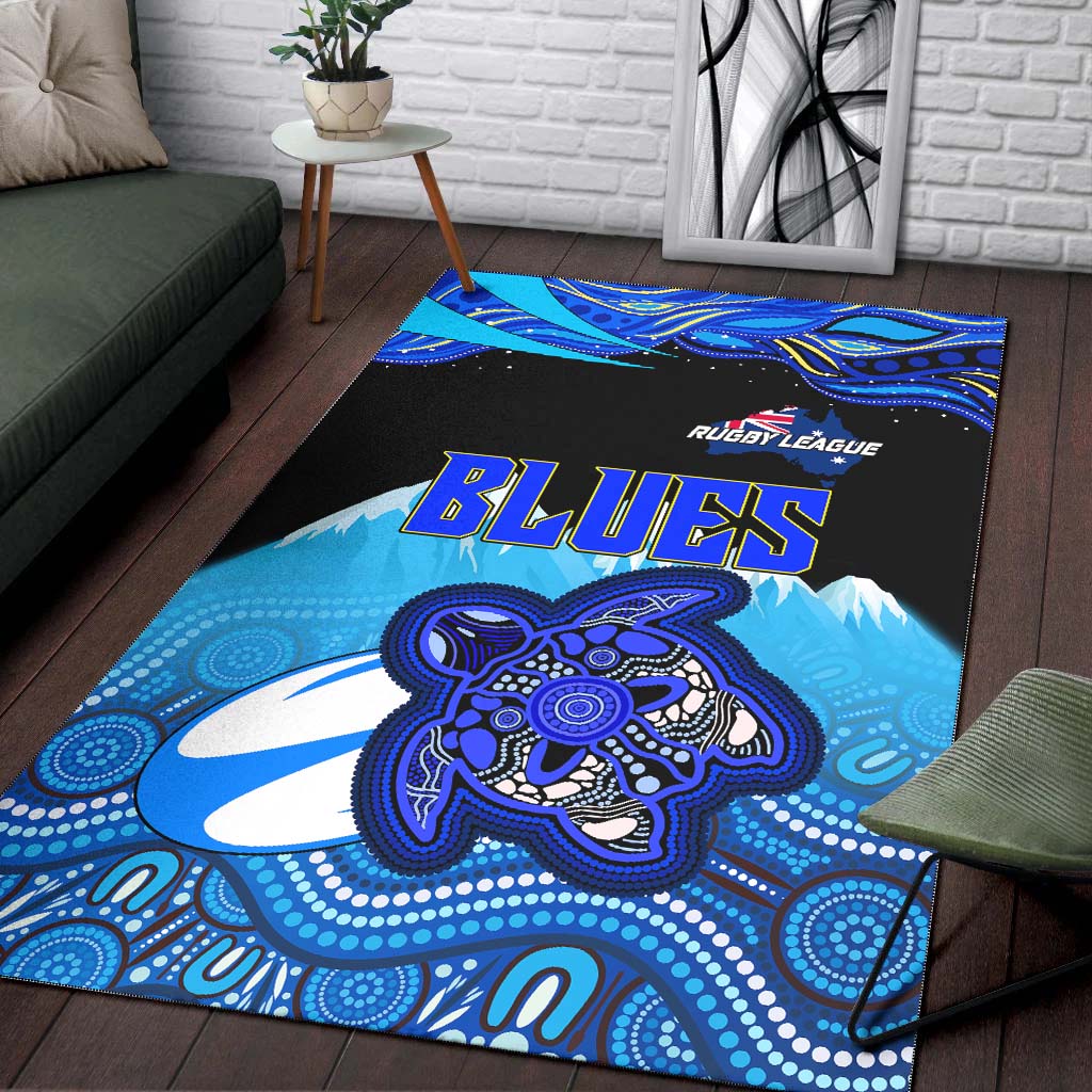 blues-rugby-area-rug-blues-rugby-league-turtle-and-mountain-aboriginal-culture-rug