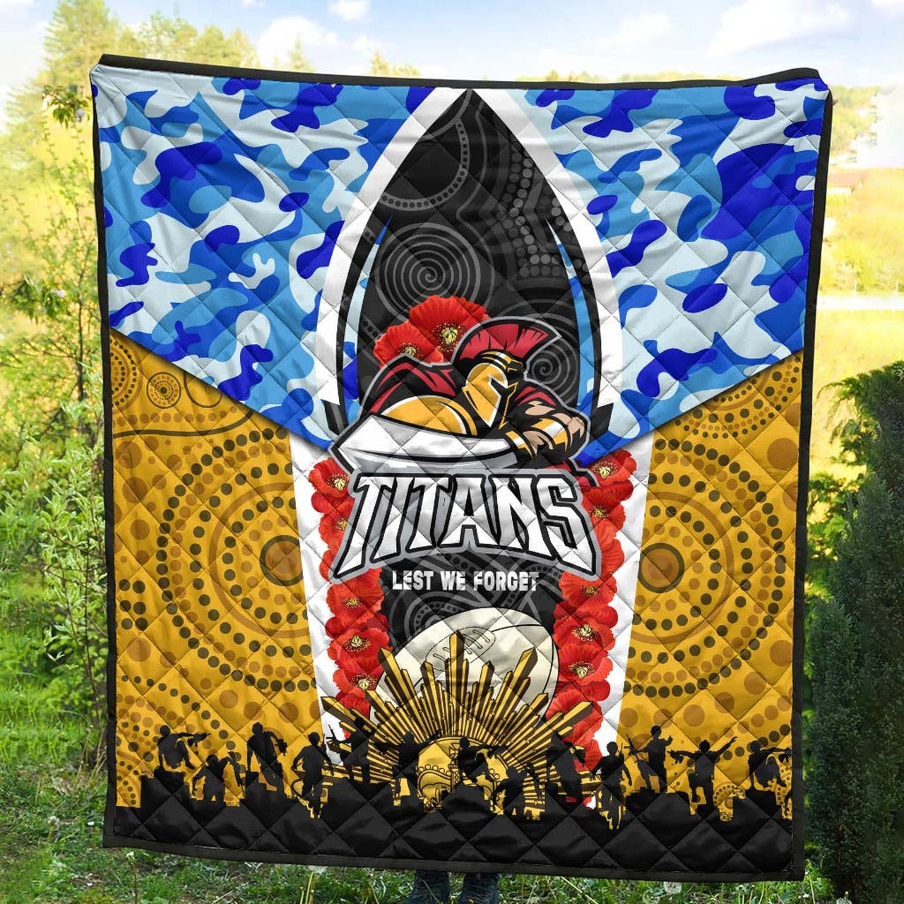 titans-rugby-anzac-aboriginal-quilt-titans-with-poppy-watercolor-flower-quilt