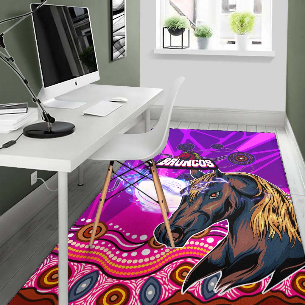 broncos-rugby-area-rug-custom-broncos-horse-rugby-with-aboriginal-low-poly-style-rug