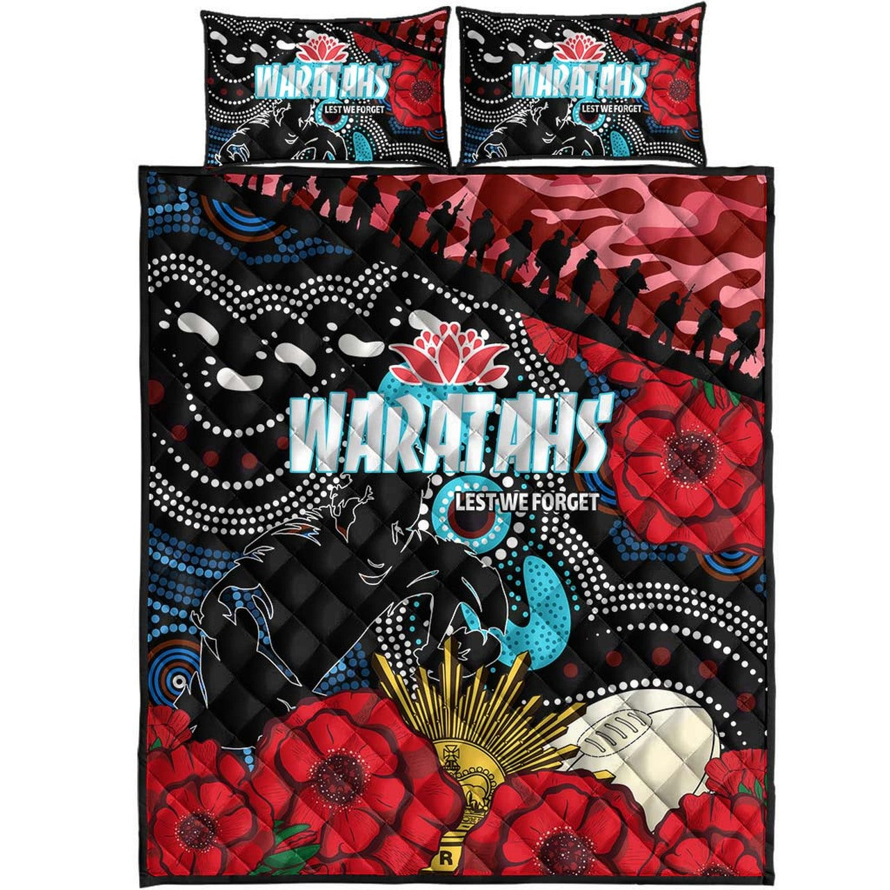 waratahs-rugby-quilt-bed-set-indigenous-waratahs-anzac-day-aboriginal-quilt-bed-set