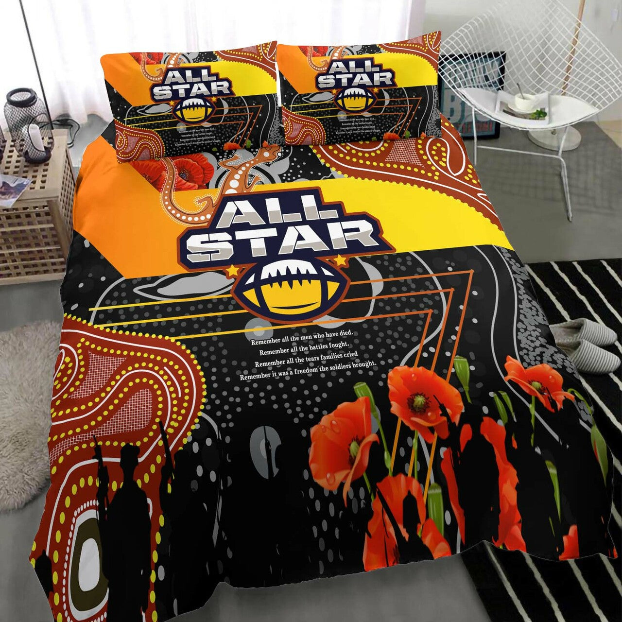 all-stars-rugby-anzac-aboriginal-bedding-set-all-stars-with-anzac-day-with-poppy-flower-bedding-set