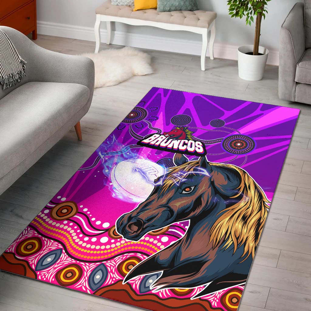 broncos-rugby-area-rug-custom-broncos-horse-rugby-with-aboriginal-low-poly-style-rug