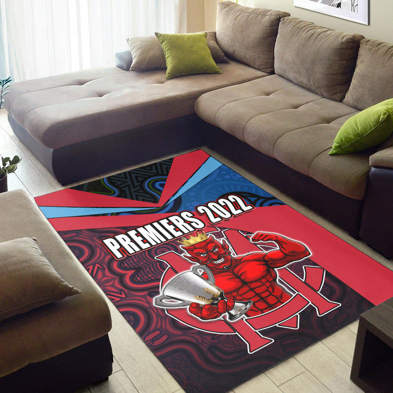 melbourne-football-2022-premiers-area-rug-demons-indigenous-style