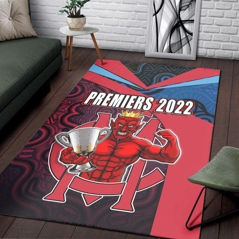 melbourne-football-2022-premiers-area-rug-demons-indigenous-style