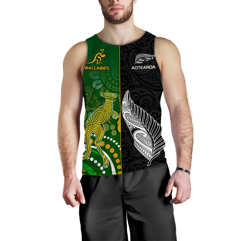 custom-personalised-aotearoa-rugby-all-black-combine-australia-wallabies-men-tank-top-aboriginal-kangaroo-and-maori-fern