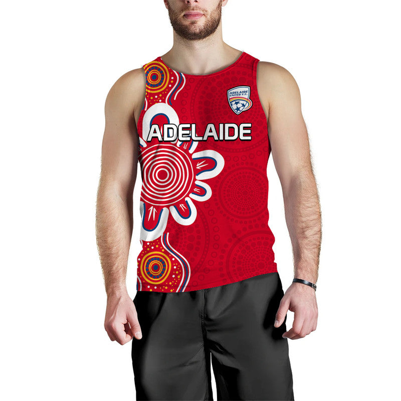 custom-personalised-adelaide-united-soccer-men-tank-top-the-reds-simple-aboriginal