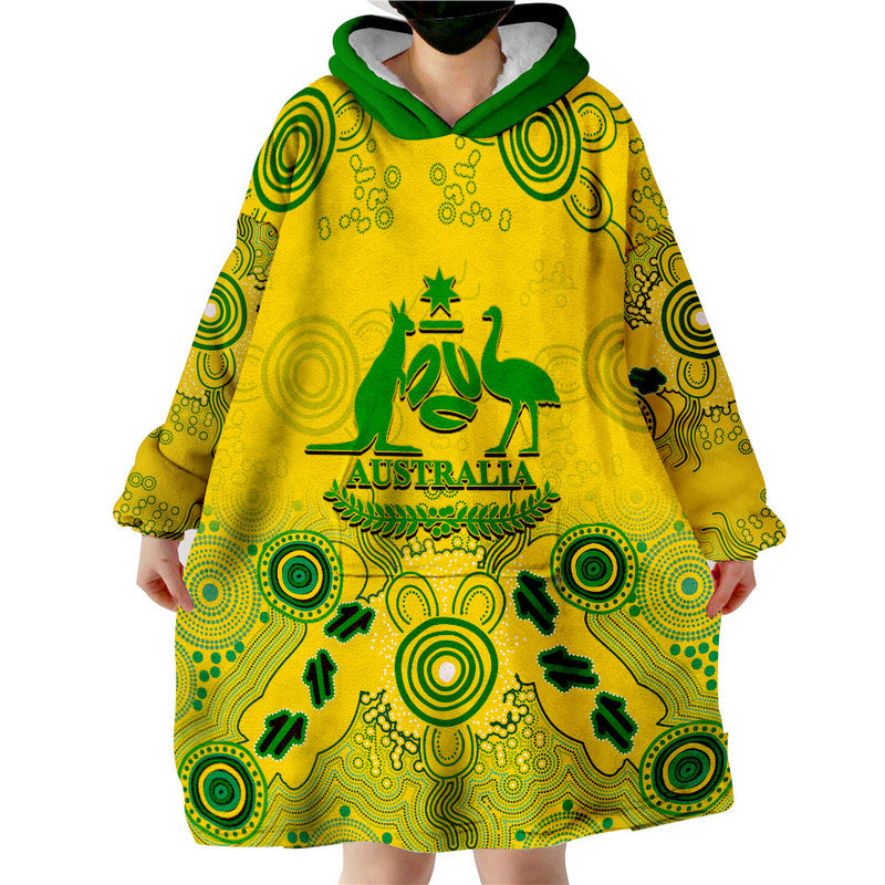 custom-personalised-and-number-australia-soccer-socceroos-wearable-blanket-hoodie-aboriginal-style