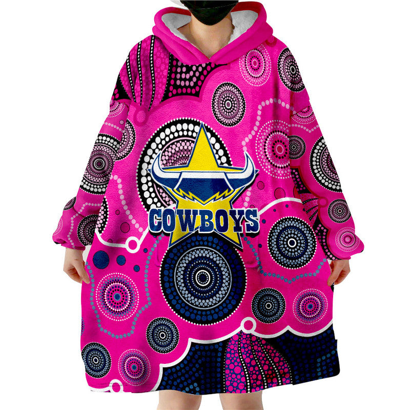 custom-personalised-and-number-cowboys-rugby-wearable-blanket-hoodie-aboriginal-pink