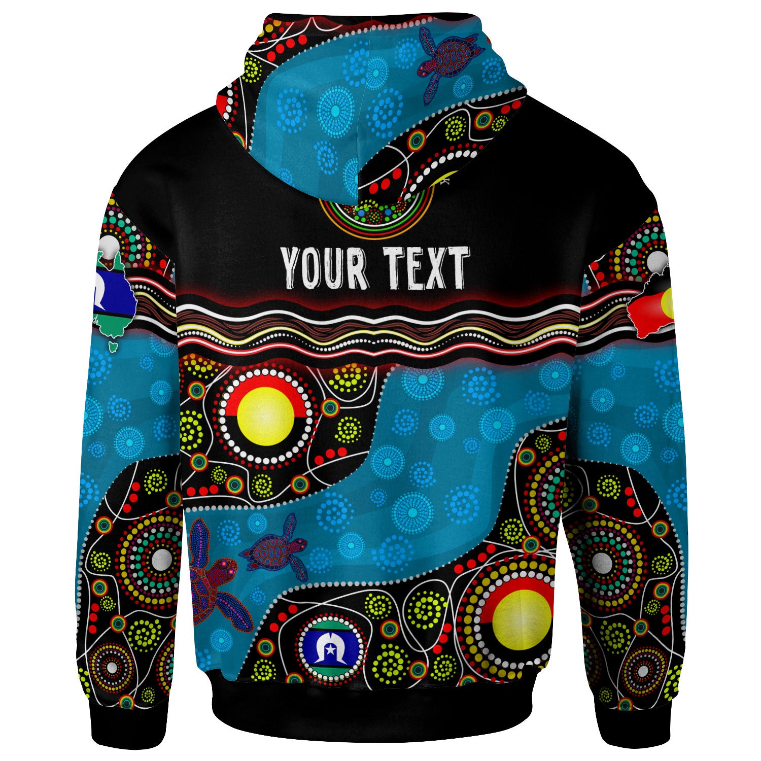 naidoc-week-2023-hoodie-custom-australia-culture-art-with-river-and-tortoise-aboriginal-inspired-dot-art-hoodie