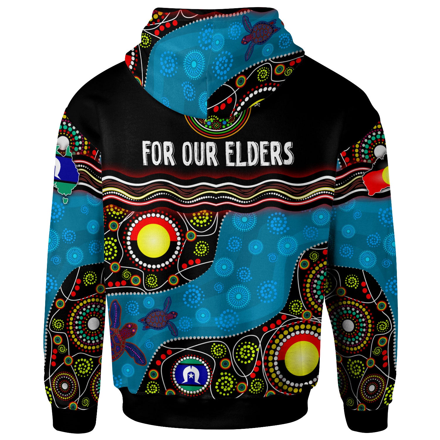 naidoc-week-2023-hoodie-custom-australia-culture-art-with-river-and-tortoise-aboriginal-inspired-dot-art-hoodie