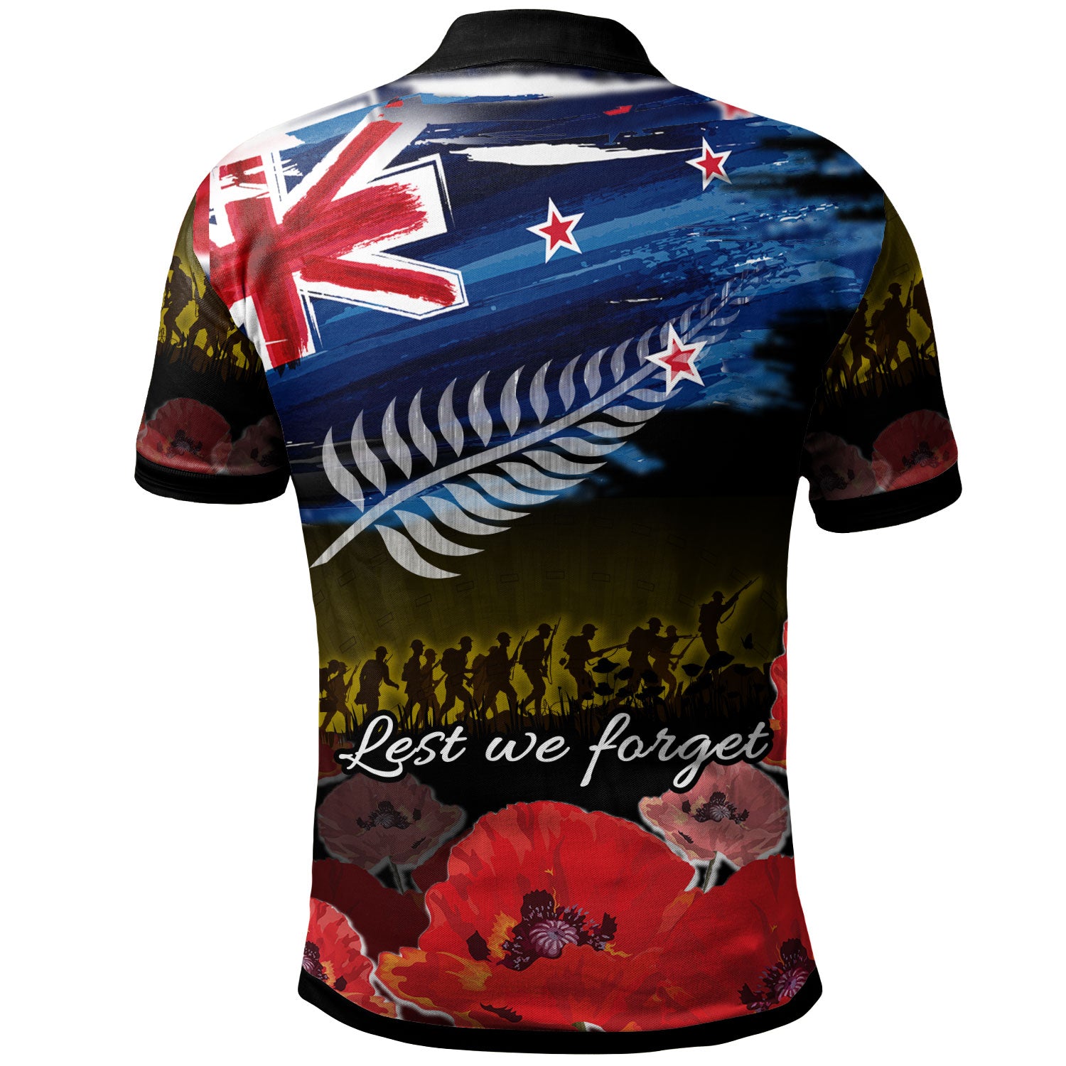 new-zealand-anzac-day-polo-shirt-soldier-with-poppies-flowers