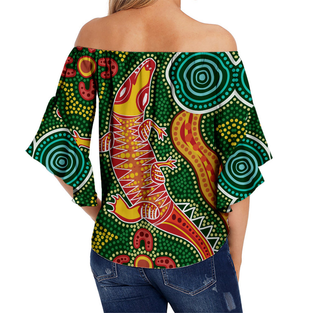 custom-personalised-aboriginal-art-crocodile-off-shoulder-waist-wrap-top-you-are-number-one