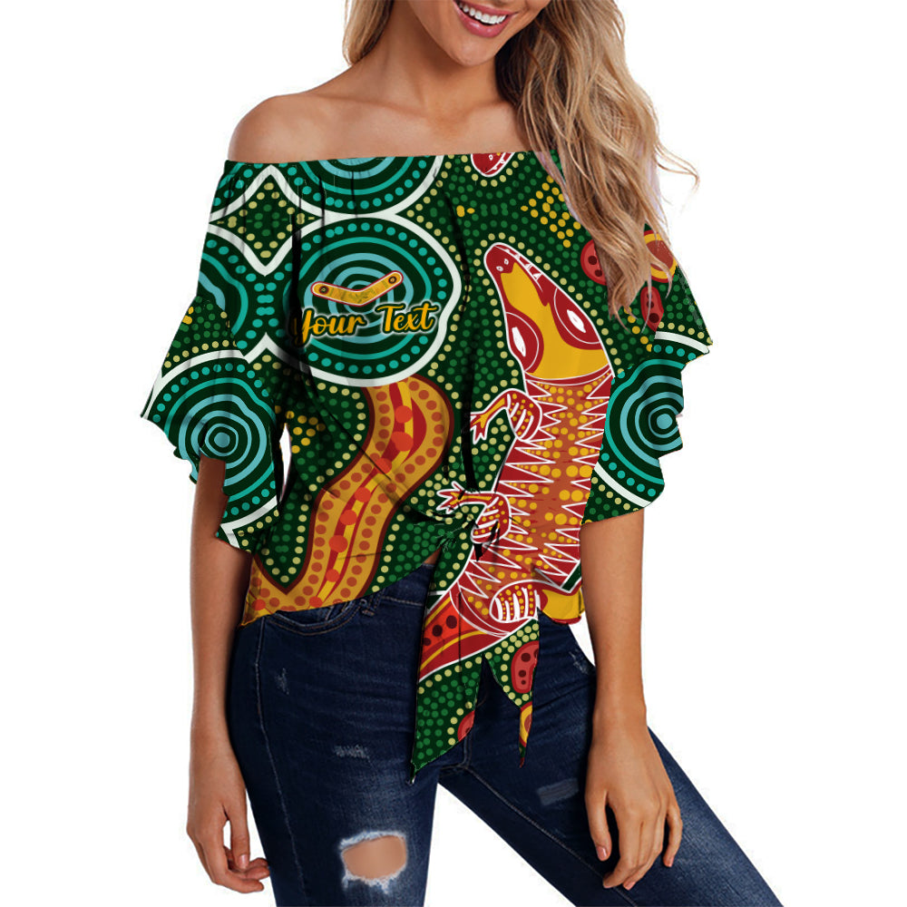 custom-personalised-aboriginal-art-crocodile-off-shoulder-waist-wrap-top-you-are-number-one