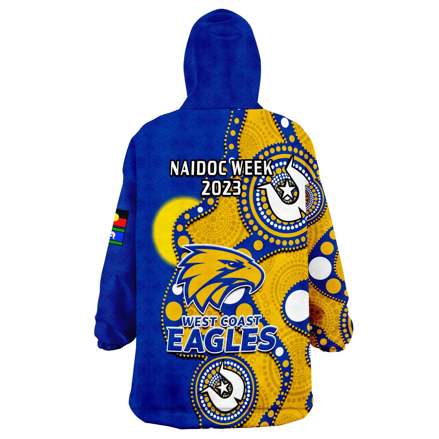 west-coast-eagles-football-naidoc-2023-wearable-blanket-hoodie-indigenous-for-our-elders