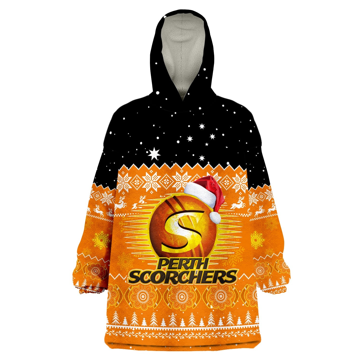 perth-scorchers-cricket-wearable-blanket-hoodie-aboriginal-merry-christmas