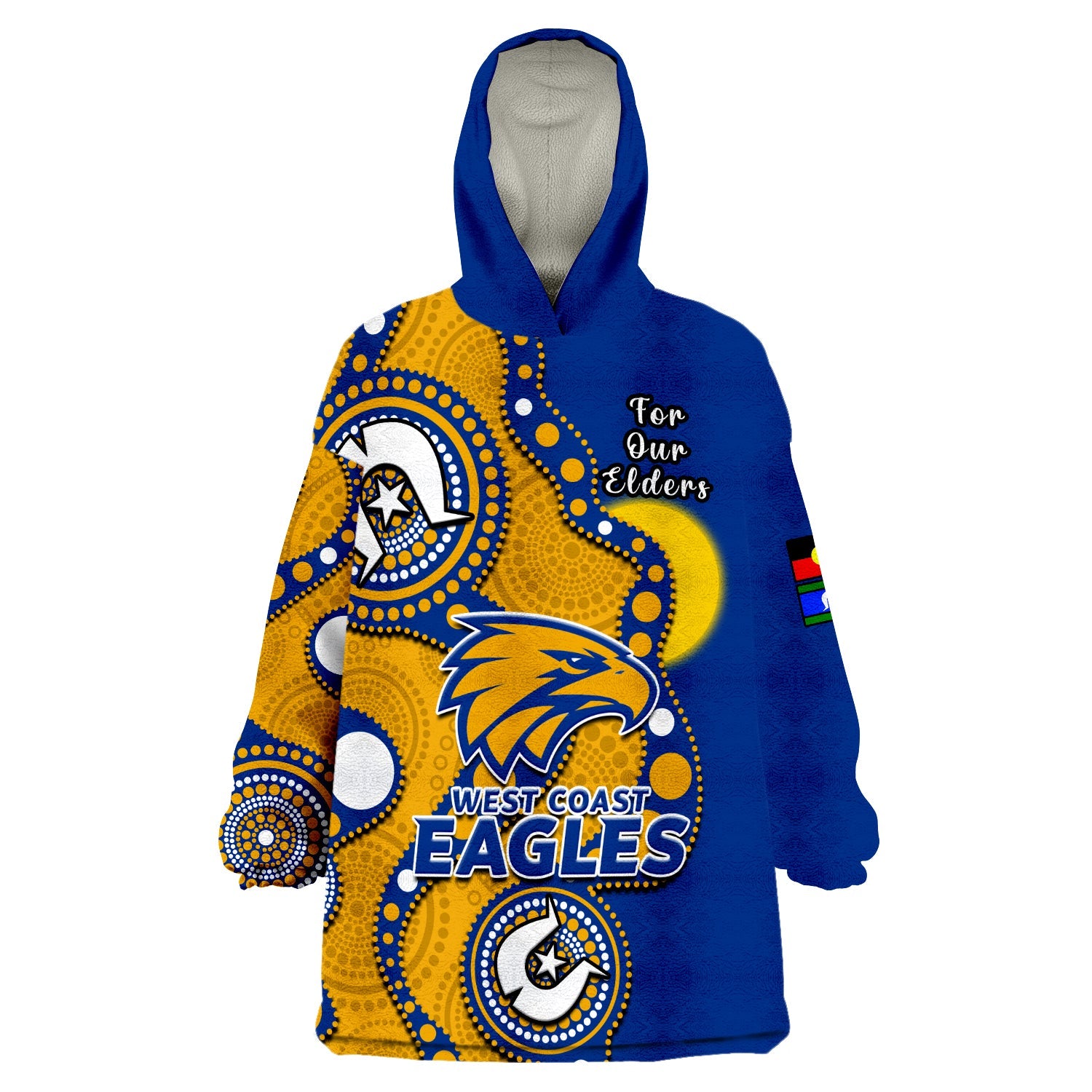 west-coast-eagles-football-naidoc-2023-wearable-blanket-hoodie-indigenous-for-our-elders