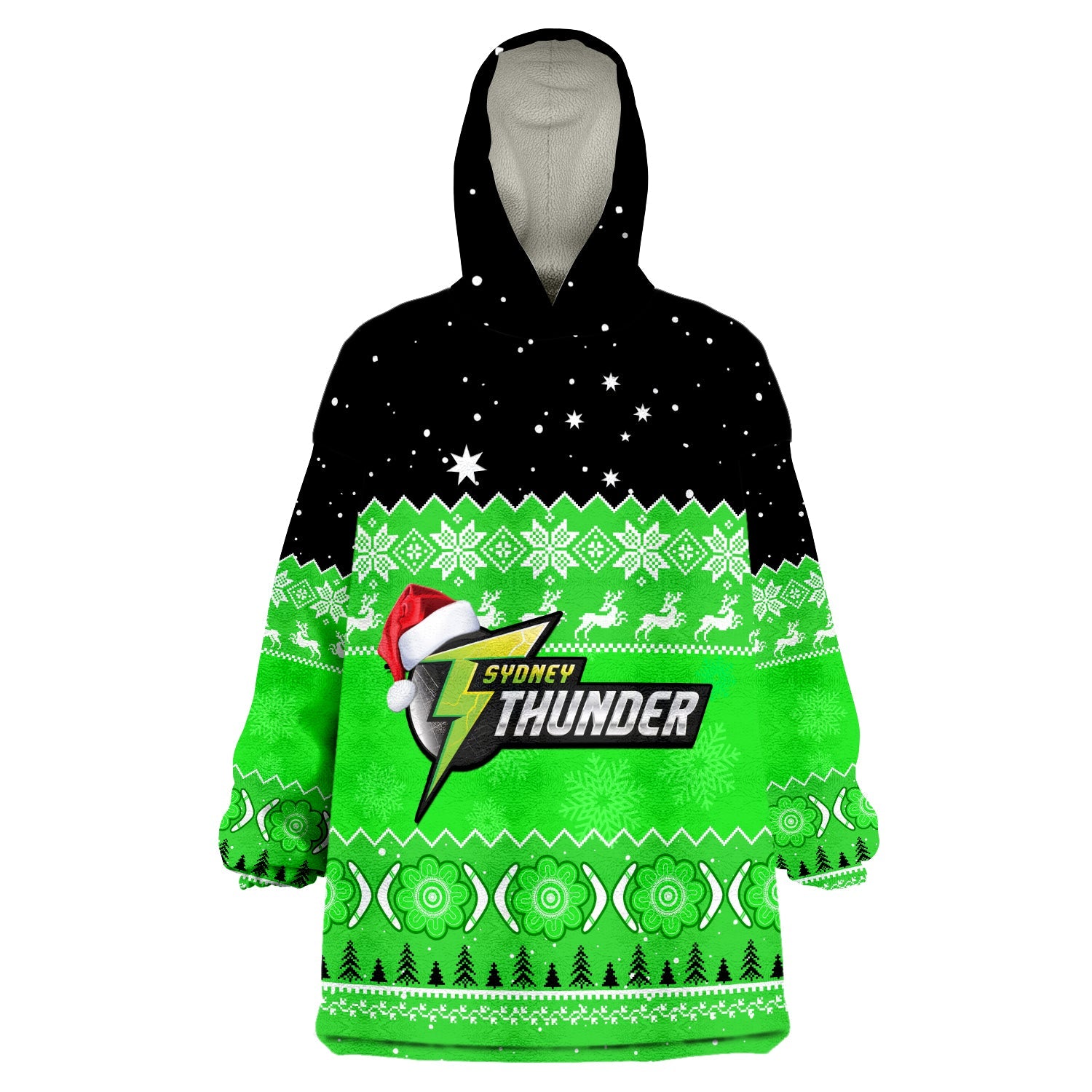 thunder-cricket-wearable-blanket-hoodie-aboriginal-merry-christmas