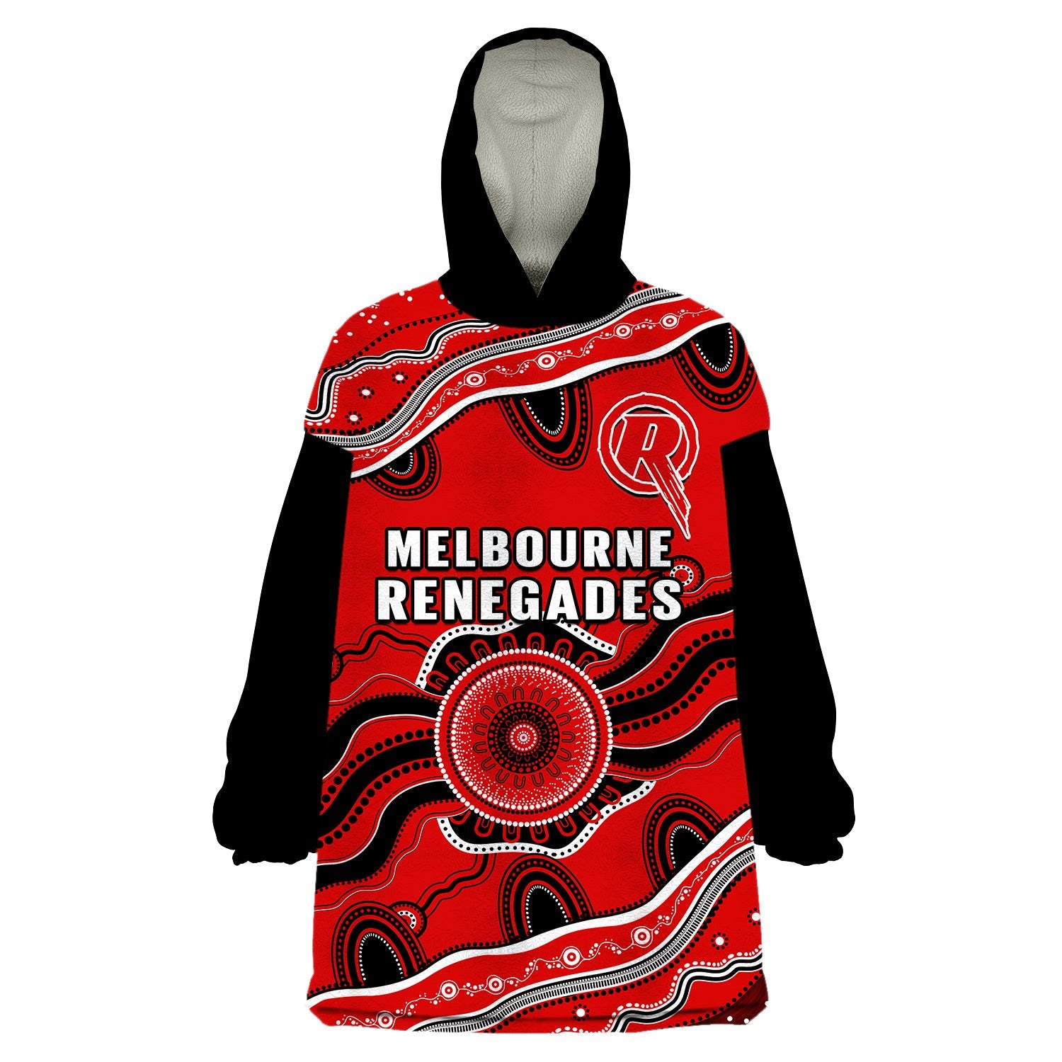 renegades-cricket-wearable-blanket-hoodie-melbourne-aboriginal-painting