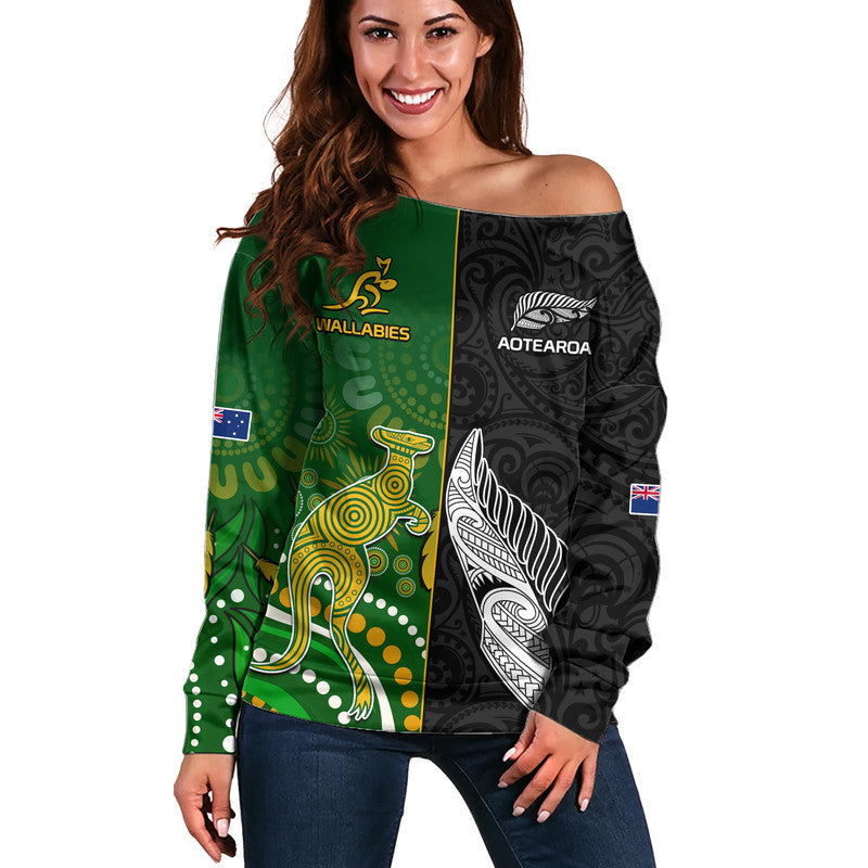 custom-personalised-aotearoa-rugby-all-black-combine-australia-wallabies-women-off-shoulder-sweater-aboriginal-kangaroo-and-maori-fern