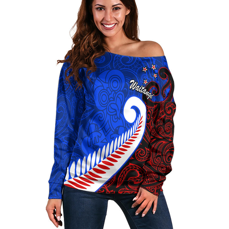 waitangi-day-women-off-shoulder-sweater-aotearoa-hei-tiki-silver-fern