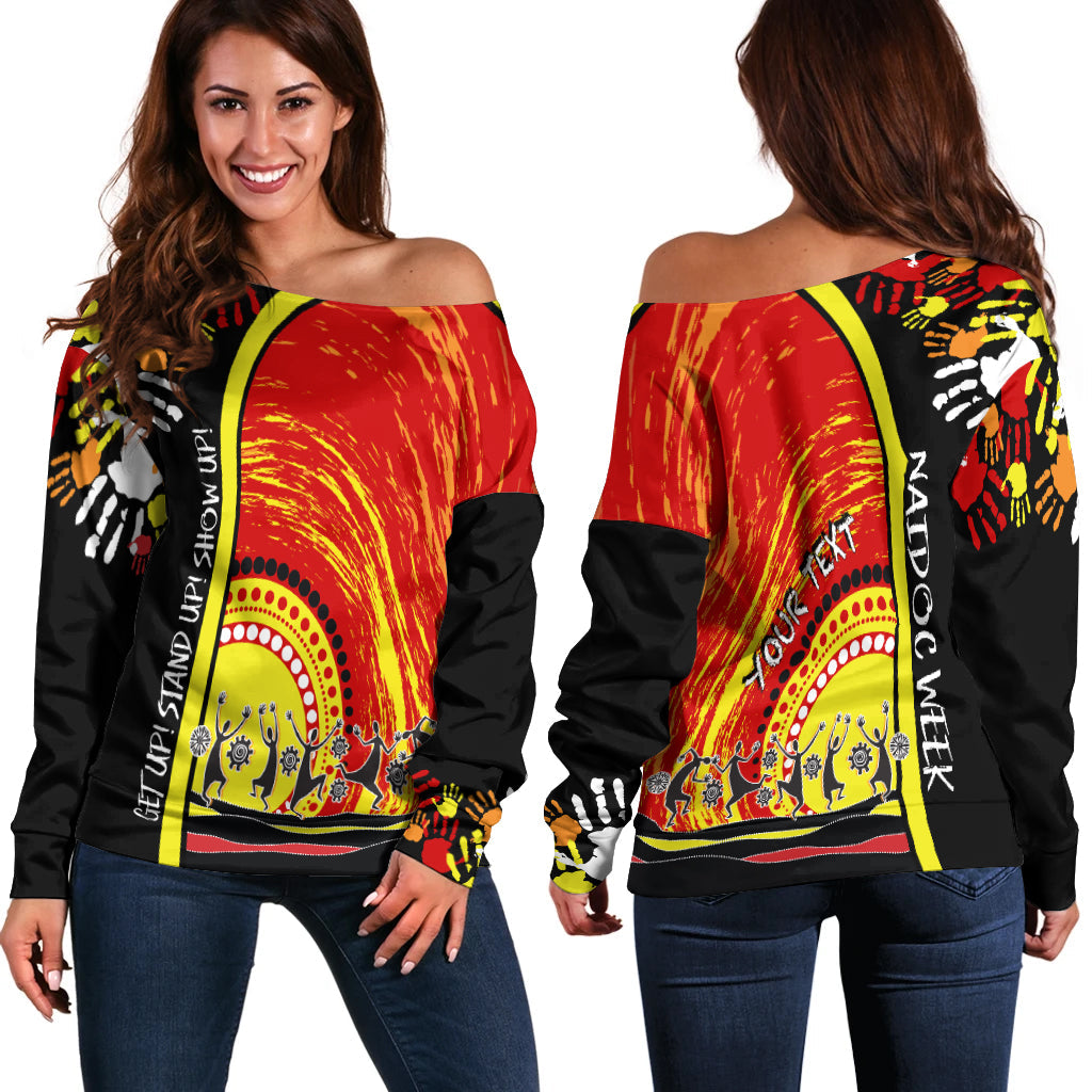 custom-personalised-aboriginal-naidoc-week-2022-off-shoulder-sweater-get-up-stand-up-show-up